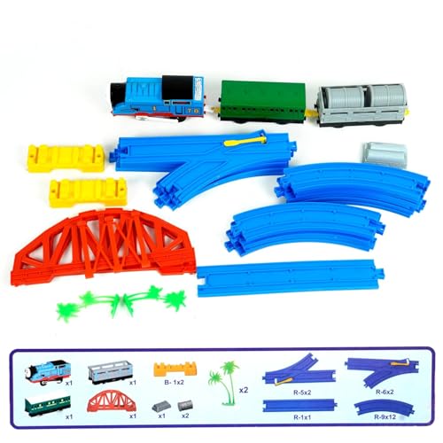 Image of LONGMIRE Big Size Battery-Operated Express Toy Train Set for Kids 3+ | DIY Railway Tracks | Adventure Train with Lights, Sound, Over-Bridge, Tunnel Cave | Educational Toy | Ideal Gift | Train for kids