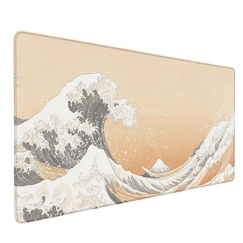 Tapis de souris XXL 1000x500mm blanc lsy2603T5 sous main de bureau imperméable