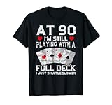 Full House Card Hand 90th Birthday 90 Year Old Cards Gift T-Shirt