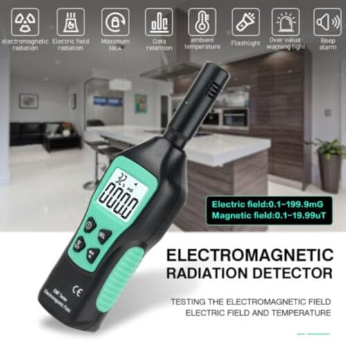 Medidor EMF digital 3 en 1 con alarma y pantalla LCD miniatura 4