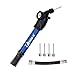 Bend-It Blue Ball Pump With Gauge Inflation Kit: Dual Action Pump, Pressure Gauge, Extra 4 Ball Needles & Pump Hose. Your Go-To Soccer Ball Pump, Football Ball Pump, Basketball Pump, Volleyball Pump