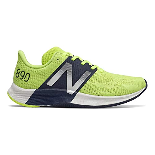 New Balance New Balance Women's FuelCell 890 V8 Running Shoe, Lemon Slush/Summer Fog, 8 M US