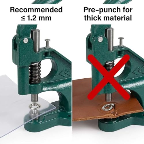 QWORK Heavy Duty 3-Size Grommet Kit