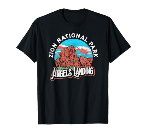 Angels Landing Zion National Park Vintage 80's Graphic Camiseta