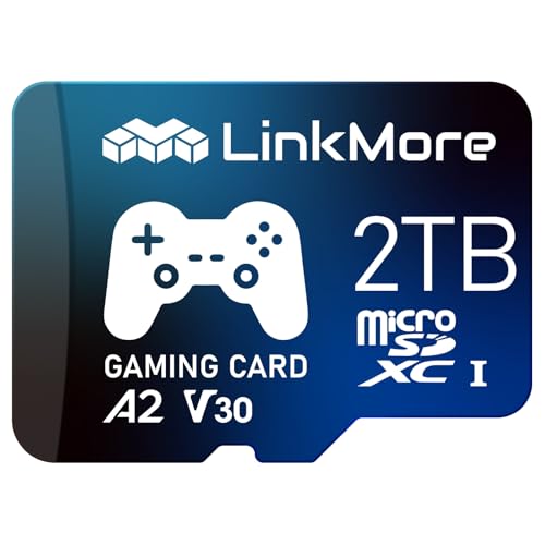 Image of LinkMore 2TB Gaming Micro SDXC Card, A2, UHS-I, U3, V30, Class 10, Read Speed Up to 160MB /s, Write Speed Up to 130MB /s, SD Adapter Included (XV23 PRO)