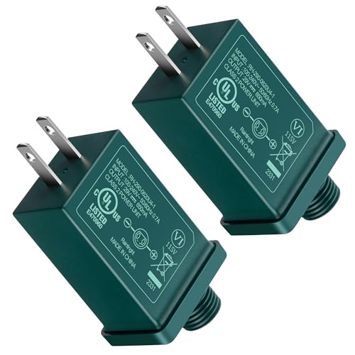 Image of 2 Pack 29V 18W LED Power Supply, UL Certification LED Transformer Replacement Class 2 Power Supply, Low Voltage Adapter US Plug for Christmas Tree Lighting, Holiday String Light