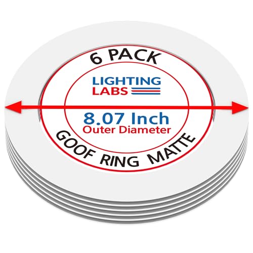 Lighting Labs 6 Pack Matte White Goof Trim Ring for 6