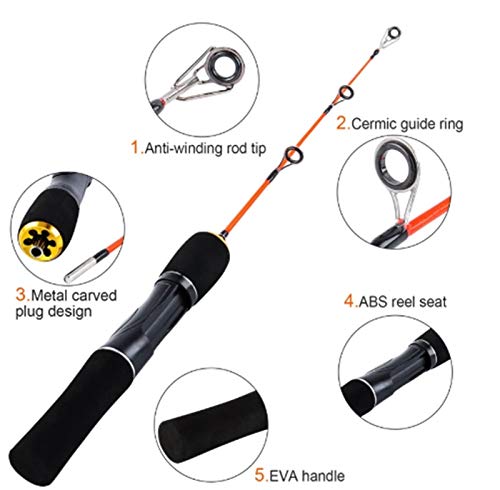 Ultralight Winter Ijs Hengel Draagbare Winter Ijs Hengel Spinning Casting Ijs Winter Hengel Visgerei - Image 4