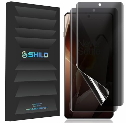 Image of SHILD Silicone Privacy Screen Protector (Pack of 2) for OnePlus 13 | Edge-to-Edge Anti-Spy Protection | HD Clarity | Easy Application | Fingerprint Unlock Compatible | Full Screen Coverage