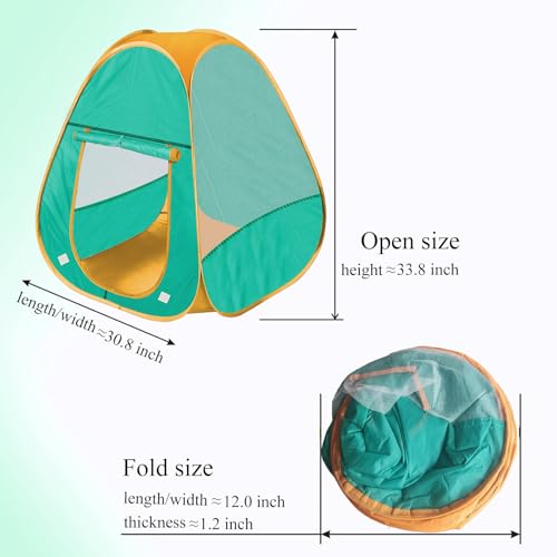 2 Pcs Pop Up Play Tent Set