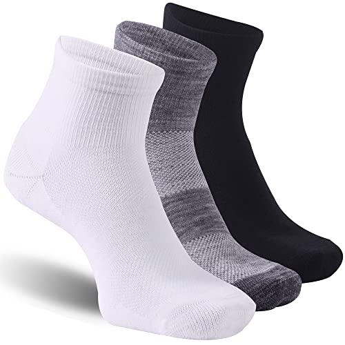Image of 3 Pairs 90% Merino Wool Ankle Socks, Thin All-Season Casual Soft Breathable for Men Women