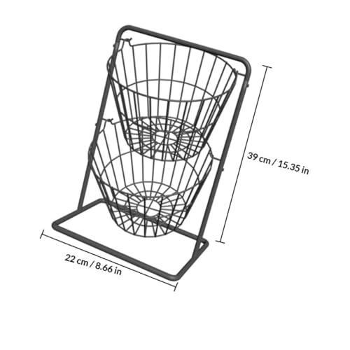 Cesta de cocina de doble capa compacta para guardar alimentos y bocadillos 3