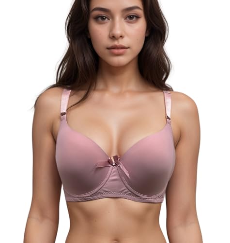 Image of Viola's Secret 6 Pack of Color Print T-Shirt Bras B Cup C Cup and D Cup
