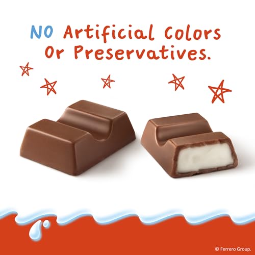 Kinder Chocolate Mini Halloween Candy, Milk Chocolate Bars, 29.2 oz Bulk | Bulk candy bars, individually wrapped candy minis for Halloween snacks, up to 138 minis for snacking or a sweet treat - image 7