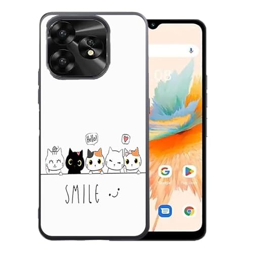 FOR UMIDIGI A15 �X�}�z�P�[�X�ϏՌ�TPU�w�ʃA�C�f�A�����킢�����X�}�z�P�[�XFOR UMIDIGI A15 �S�ʕی�P�[�X�����h�~�i ���ƂȂ����L�j