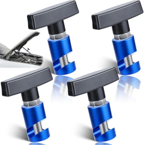 Image of ecocstm 4 PCS Car Hood Prop Struts Clamp, Hood Strut Clamp, Car Hood Holder