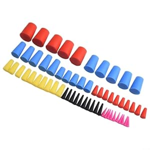 Easybymall Silikon Hochtemperatur Kegel, 60-teilig