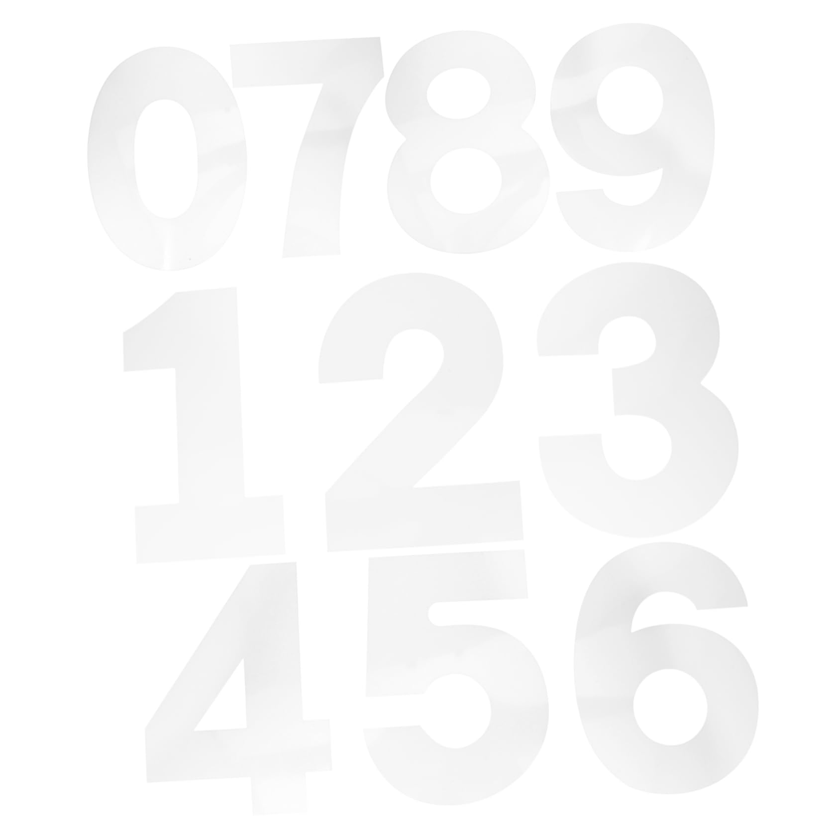 KICHOUSE 0-8 Number Cake Molds Number Stencils Set Easy to Use Molds Perfect for Birthday Cakes Ideal for Kitchen and Bakery