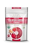 Nature's Goodness Super Reds Powder with Beet Root, Carrot, Pomegranate, and Watermelon - Antioxidant Rich Superfood for Energy, Heart Health, and Detox – 16 Servings (8 oz)