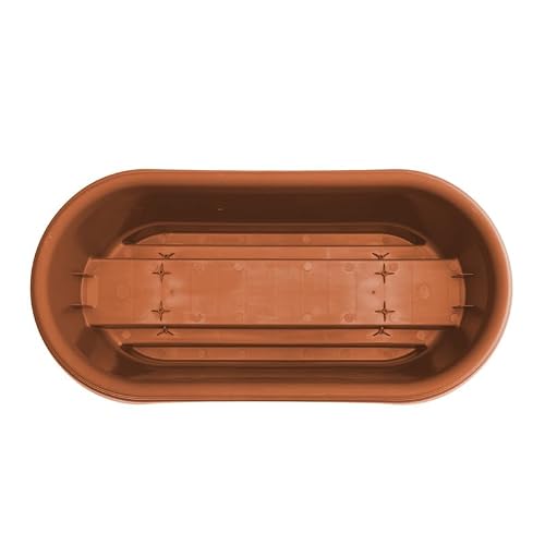 Bloem Deck Balcony Rail Planter: 24" - Terra Cotta