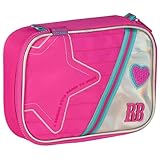 Estojo Escolar Rebecca Bonbon Premium, 36 Canetas Lápis Material, RB, com Divisórias Compartimento, Meninas, Box, Feminino, Grande (Rosa)