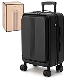 [MAIMO] スーツケース Sサイズ 機内持ち込み 日本メーカー 【フロントオープンで荷物がサッと取り出せる】 静音キャスター ストッパー付き HINOMOTO フロントオープン 前開き キャリーバッグ キャリーケース STAND U マイモ