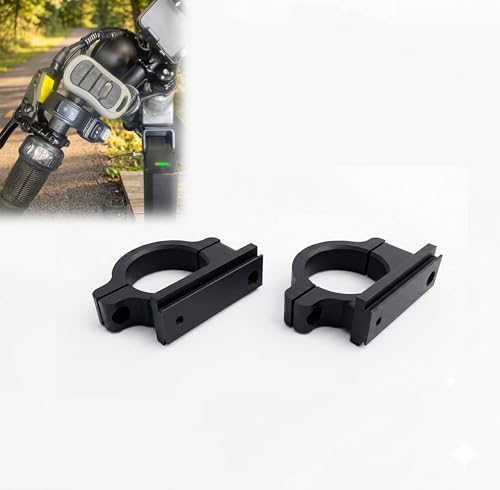 Motorcycle Handlebar Remote Mount Compatible with Genie Garage Door Opener Holder for 1 Inch and 7/8 Inch Motorcycle Handlebars Compact Remote Control Bracket