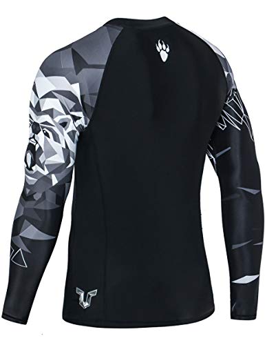 Huge Sports Wildling Series Uv Protection Quick Dry Compression Rash Guard (Bear,M) #TOP3