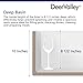 DeerValley Double Bowl White Kichen Sink 33 inch, Ceramic Apron Front Farmhouse Sink, Deep Drop-in Fireclay Undermount Large Sinks with Grid & Strainer