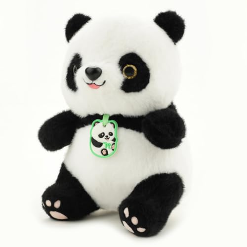 Image of Black Panda Soft Toy for Kids with Cute Hug-Friendly Plush for Babies, Toddlers & Children Safe, Lightweight & Easy to Clean (26CM)