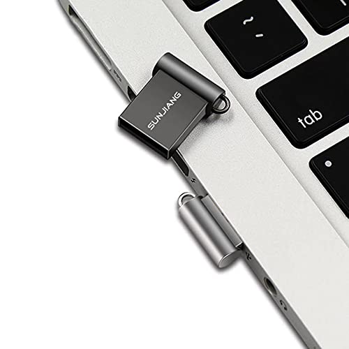 Sunjiang Super Mini 32Gb Pendrive Metal Small Usb Flash Drive Pen Drive Usb2.0 Tiny Memory Stick U Disk Key Ring Disk Thumb Drive Low Profile Usb Flash Drive Usb Key (32Gb, Dark Gray) #TOP6
