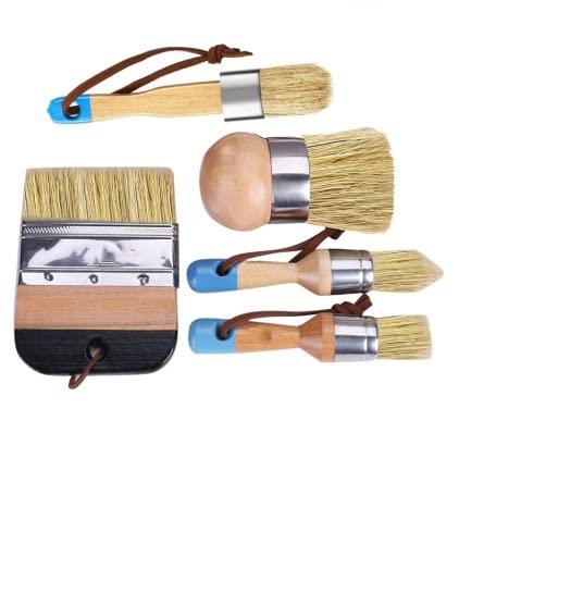 Paint Brushes,Angle Brushes,Paint Tools, Malerpinsel Kreidefarbe Wachspinsel Borstenpinsel Set - Rundpinsel 3-teiliges Pinselset