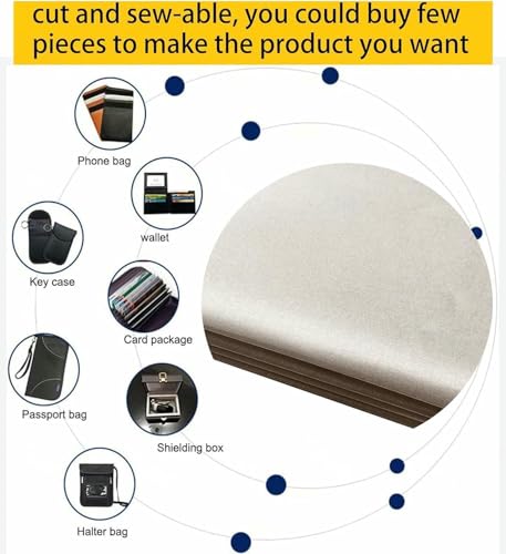 Tissu Faraday blindage RFID doré matériau anti-EMF - 6