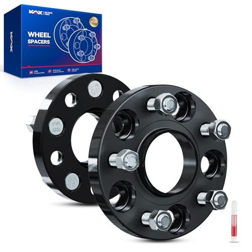 KAX 5x4.5 Wheel Spacers,20mm 5 Lug Hub Centric Wheel Spacers fit for Accord, CR-V, Civic, H-R-V, Pilot, Escape, Odyssey, TL, Element, RDX, MDX, with M12x1.5 Studs 64.1mm Hub Bore,2Pcs