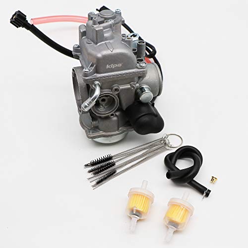 Kipa Carburetor For Arctic Cat Atv 350 366 400 Green Red Black 2008-2017, Replace Oem Part Number 0470-737 0470-843, With Carbon Dirt Jet Cleaner Tool Kit & Fuel Filters #TOP1