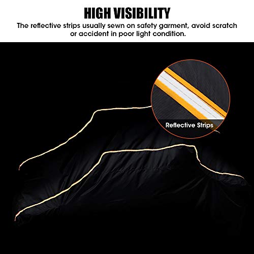 Utv Cover Kemimoto Heavy Duty Cover Compatible With Polaris Rzr, Can-Am Maverick, Kawasaki Teryx4, Cfmoto, Yamaha 2-3 Seater Side By Side Cover With Reflective Strip All Weather Protection Cover #TOP4