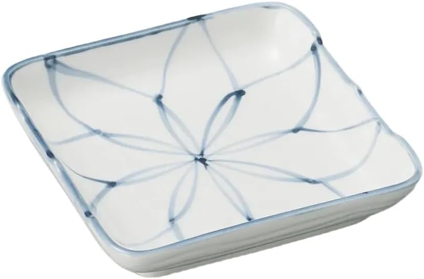 Hand Painted Ami Mei Plate (Large) | Serving Plate [4.7 x 4.5 x 0.8 inches (12 x 11.5 x 2 cm) ]