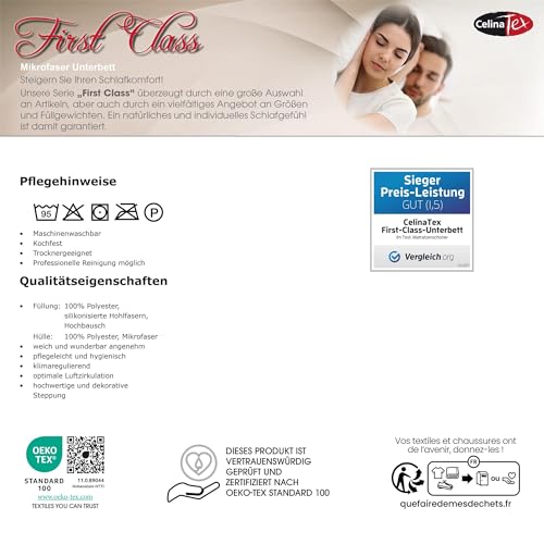 Matratzenschoner CelinaTex First Class Unterbett für Wasser- und Boxspringbetten
