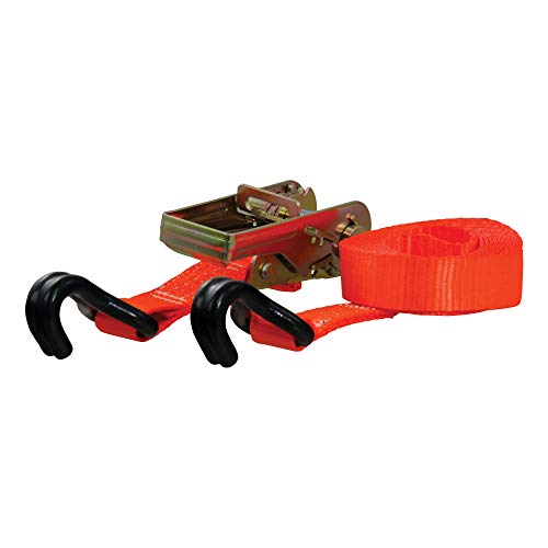 Curt 83025 1-Inch X 16-Foot Orange Nylon Ratchet Strap, 3,300 Lbs. Break Strength #TOP5