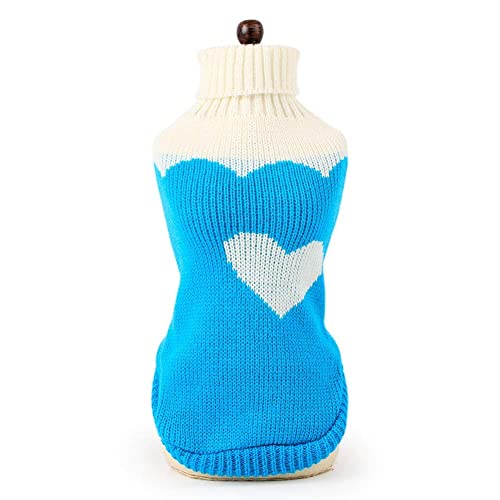 Chborchicen Pet Dog Sweaters Classic Knitwear Turtleneck Winter Warm Puppy Clothing Cut Strawberry And Heart Doggie Sweater  thumb #3