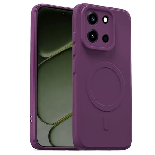 Image of Pikkme Back Cover for OnePlus Nord 6 5G Soft Matte Silicone | Slim Fit | Mag-Safe Design (Mag-Safe Not Support) Camera Protection Bumper Case (Purple)