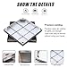 Class Stainless Steel Manhole Cover & Frame, Heavy Duty Recessed Square Septic Tank Lid with Base, Invisible Flush-Fit Design Sewage Basin Cover for Yard, Driveway, Pavement. Septic Tank Cover.