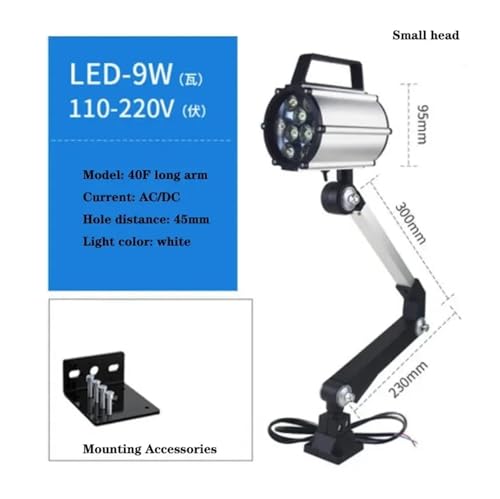 Lámpara de torno impermeable y resistente al aceite con luz LED 24V 2
