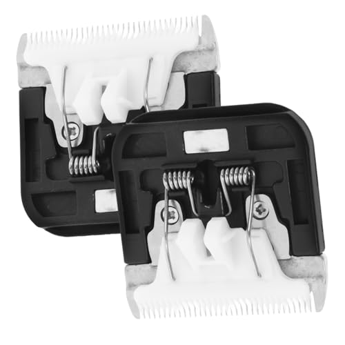 BESTYASH 2Pcs Cat Hair Trimming Blades Removable Replacement Blades for Electric Pet Clippers Compatible with Dog Grooming Clippers Easy to Install and Portable