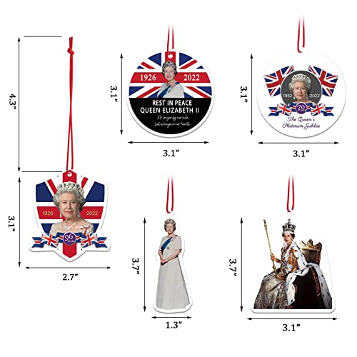 5Pcs Elizabeth Ii Queens Fragrant Tree Hanging Ornaments With Air Freshener Sweet Black Ice Car Fresheners For Women Men Gifts Car Accessories Decor Supplies Key Chain 5 Pack #TOP1