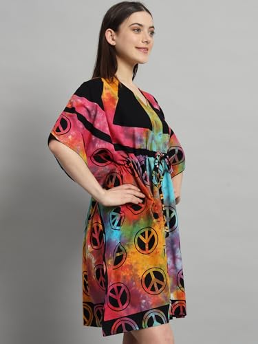 Image of Ravaiyaa - Attitude is everything Womens Soft Crepe Silk Casual Dress Summer Floral Printed Dress Ladies Tank Midi Sundress