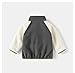 Rngeddg Children Boy Girl Fleece Outfit Jacket Autumn Winter Thick Warm Thick Color Blocked 2024 Fashion Basic Coats (Gray,90/18-24 M,US,Age,18 Months,24 Months,Unisex,Big Kid)