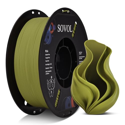 Image of Sovol 3D Printer Matte PLA Filament 1.75mm 1KG (2.2lbs), Tea Green