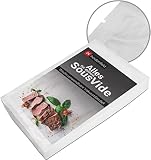 Heidenfeld Vakuumbeutel - Folienbeutel für Lebensmittel - Vakuumiererbeutel - Folie BPA frei - 100/200 Beutel - Alle Marken - Folienschweißgerät - Vakuumierer - Sous Vide (100x 20x30 cm)