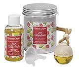 Premium Quality Car Freshener complete with Refill Kit, suitable for refilling Wooden Top, Board & Felt Pad Car Fresheners A fresh vibrant juicy pink grapefruit fragrance Lasts Up To 6 Months Part of the Just Collection by Hassett Green offering simp...
